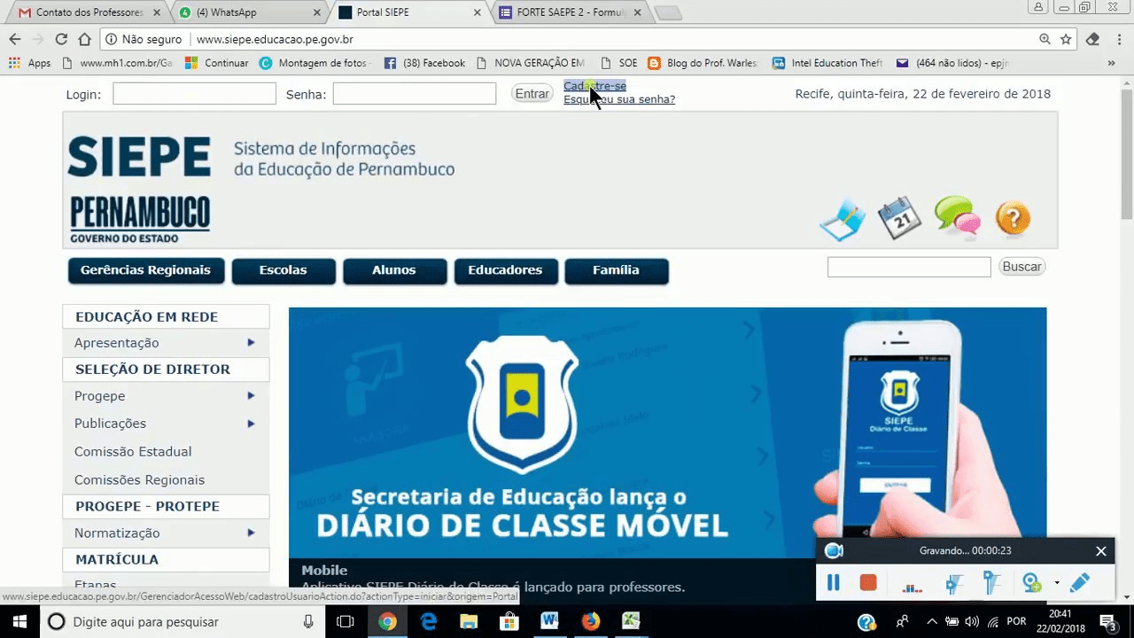 Foto: SIEPE boletim escolar Pernambuco, ver notas