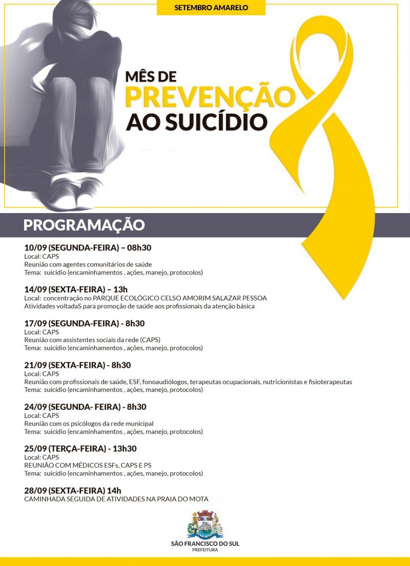 Foto: Semana de ações voltadas à conscientização sobre o Suicido