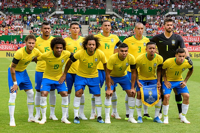 Selecção Brasileira no jogo amigável da FIFA contra a Áustria em 2018 (Wikimedia Commons/Granada)